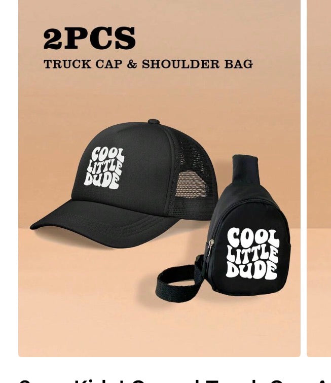 ENSEMBLE SACOCHE ET CASQUETTE NOIRE