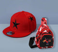 TRES JOLIE ENSEMBLE CASQUETTE ET SACOCHE STAR